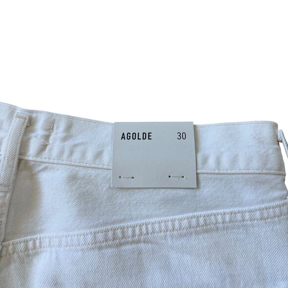 NEW AGOLDE Riley High Rise Straight Crop Jean Tissue Wash - Picture 6 of 11